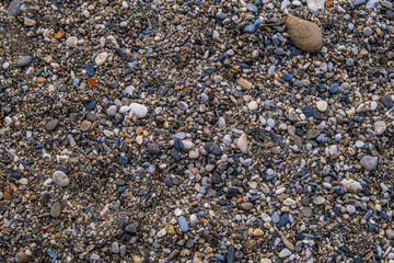 Nerja Pebble Beach Texture Closeup