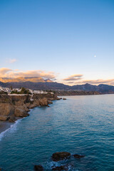 Nerja White Village Cliffside Seascape