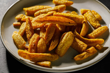 dried bananas on a plate © JuliaLavleis