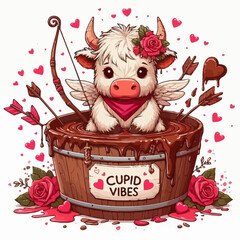 cow love in  valentine days
