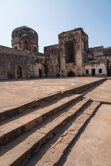 Fototapeta premium Hazar Kothri, Bidar Fort, 15th century Bahmani architecture, historical religious and rich heritage site, Bidar, Karnataka, India.