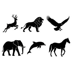 silhouette of animel in the jungle