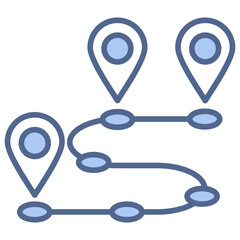 roadmap blue icon