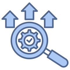 optimization blue icon