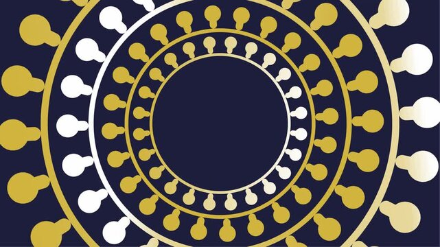 round frame with floral ornament