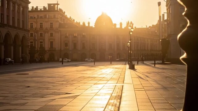 Sonnenlicht auf ruhigem Platz