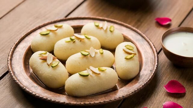 badam cham cham bengali sweet indian cuisine video