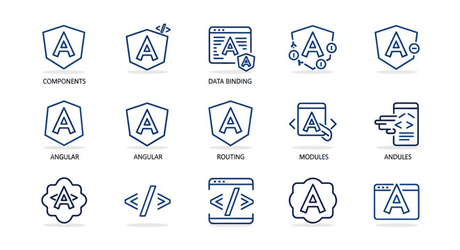 Angular Framework Icons and Symbols Collection.