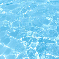 Obraz premium Light Blue Water with Ripples and Waves, Abstract Aqua Background Texture