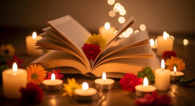 Celebrating world poetry day with literary flames and floral tributes