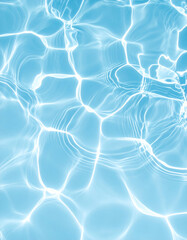 Obraz premium Light Blue Water with Ripples and Waves, Abstract Aqua Background Texture