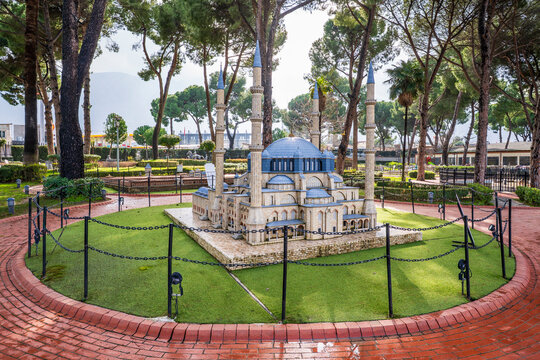 The Minuature Park view in Manisa. Park is made by Manisa Municipality for touristic tours.