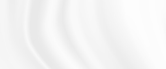 Obraz premium white silk cloth fabric wave overlapping with light and shadow. white and gray abstract texture background and copy space for web design