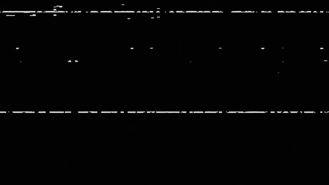 Clean minimal analog signal dropout overlay featuring VHS noise and horizontal interference lines