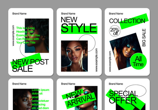 Modern Fashion Sale Social Media Post Template