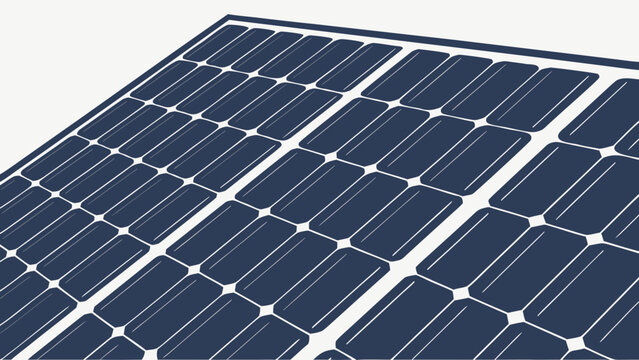 Close-up view of a solar panel texture illustration showcasing photovoltaic cells in a grid pattern