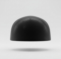 Fototapeta premium 3D minimalist black songkok or peci, traditional Southeast Asian Muslim headwear.