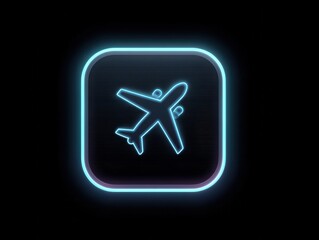 Obraz premium airplane mode icon isolated on a transparent background ar 43