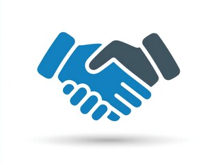 Obraz premium handshake 2d icon isolated on a transparent background ar 43