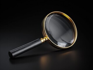 magnifying glass icon isolated on a transparent background ar 43