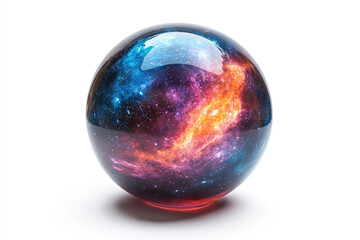 Celestial Energy Radiating From a Transparent Crystal Shell