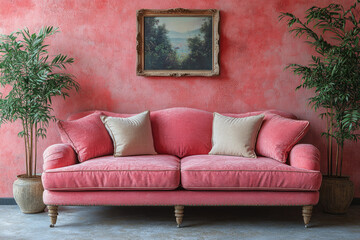 Security Camera Watching Over a Retro Living Space