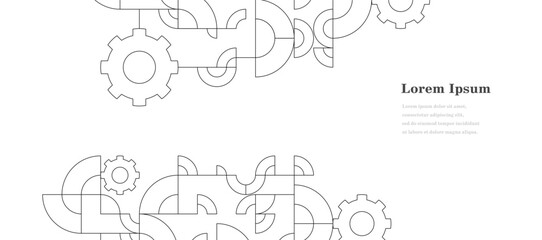 幾何学 抽象 歯車 パターン テクノロジー 背景