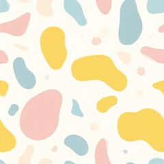 a colorful geometric pattern with overlapping circles, triangles, and squares in vibrant, contrasting hues