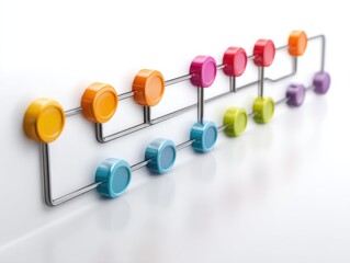 timeline 2d icon isolated on a transparent background ar 43