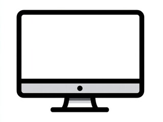 Fototapeta premium monitor icon isolated on a transparent background ar 43