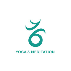 Fototapeta premium Serene yoga and meditation symbol illustration on a calm background viewed from directly above
