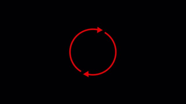 Refresh button, circle arrow repeat, Reload icon 3d animation. white refresh icon animation.in transparent background in 4k animation with alpha channel 