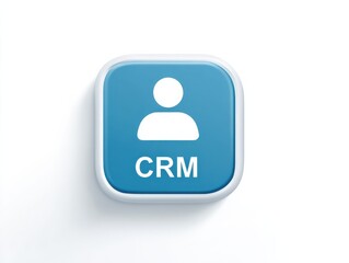Obraz premium crm icon isolated on a transparent background ar 43