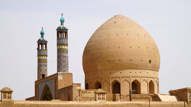 Dome Of Agha Bozorg Mosque, Kashan Iran