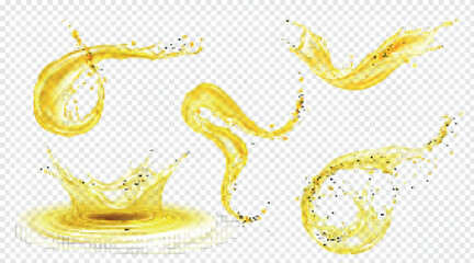 golden oil splashes © CHRISTIAN