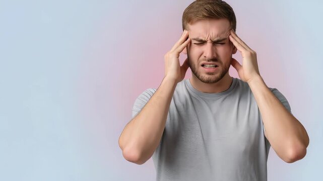 Man with a headache