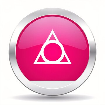a soft pink circular icon featuring a bold white lambda symbol centered on a clean, minimal background