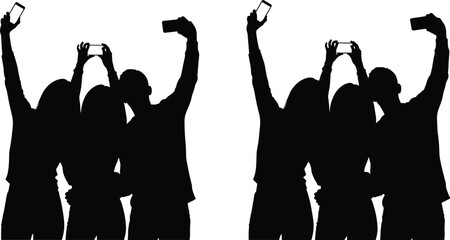 Black and white vector illustration set of heavy industrial machinery including front end loaders dump trucks and combine harvesters for construction and farming concepts © ROJUFA