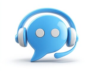 chat support icon isolated on a transparent background ar 43