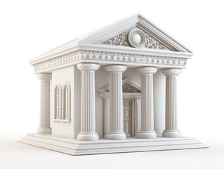 Obraz premium bank icon isolated on a transparent background ar 43