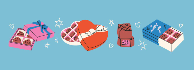 Various Chocolate boxes set
