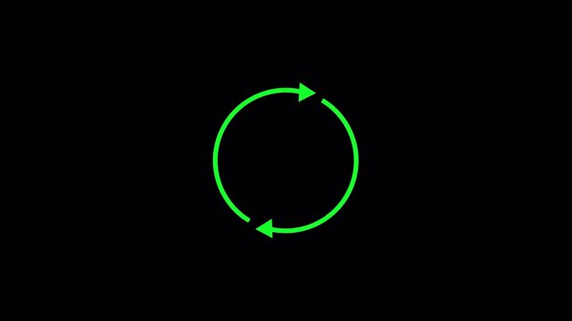 Refresh button, circle arrow repeat, Reload icon 3d animation. white refresh icon animation.in transparent background in 4k animation with alpha channel 