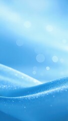 a vibrant blue background with floating bubbles and scattered water droplets, creating a fresh, underwater-inspired atmosphere