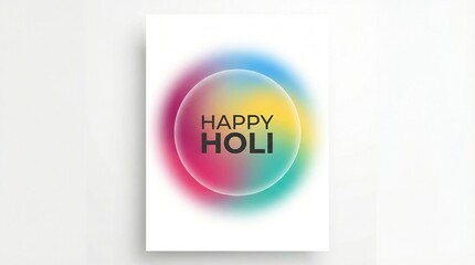 Fototapeta premium Happy Holi and Holika Dahan Background for Festival of Colors celebration vector elements for card, greeting, poster design. 