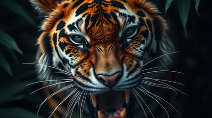 Obraz premium Growling Tiger