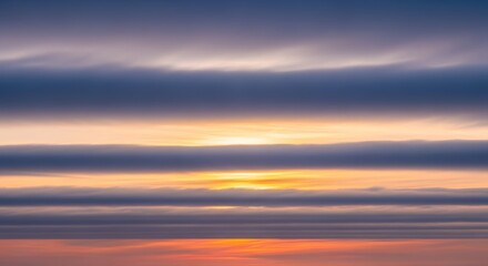 Obraz premium Soft Cloud Layers at Dawn with Gentle Light