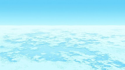 Obraz premium Top-down view of deep blue icy lake surface with gentle ripples and small bubbles, creating a cold and serene texture with natural depth and calm minimalist beauty