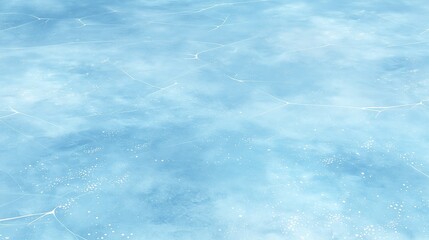 Fototapeta premium Top-down view of deep blue icy lake surface with gentle ripples and small bubbles, creating a cold and serene texture with natural depth and calm minimalist beauty