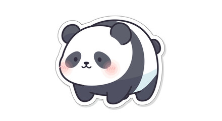 Charming panda illustration playful cartoon depicting a cute mammal © Hadi