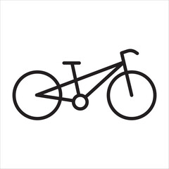 Fototapeta premium Bicycle icon outline vector